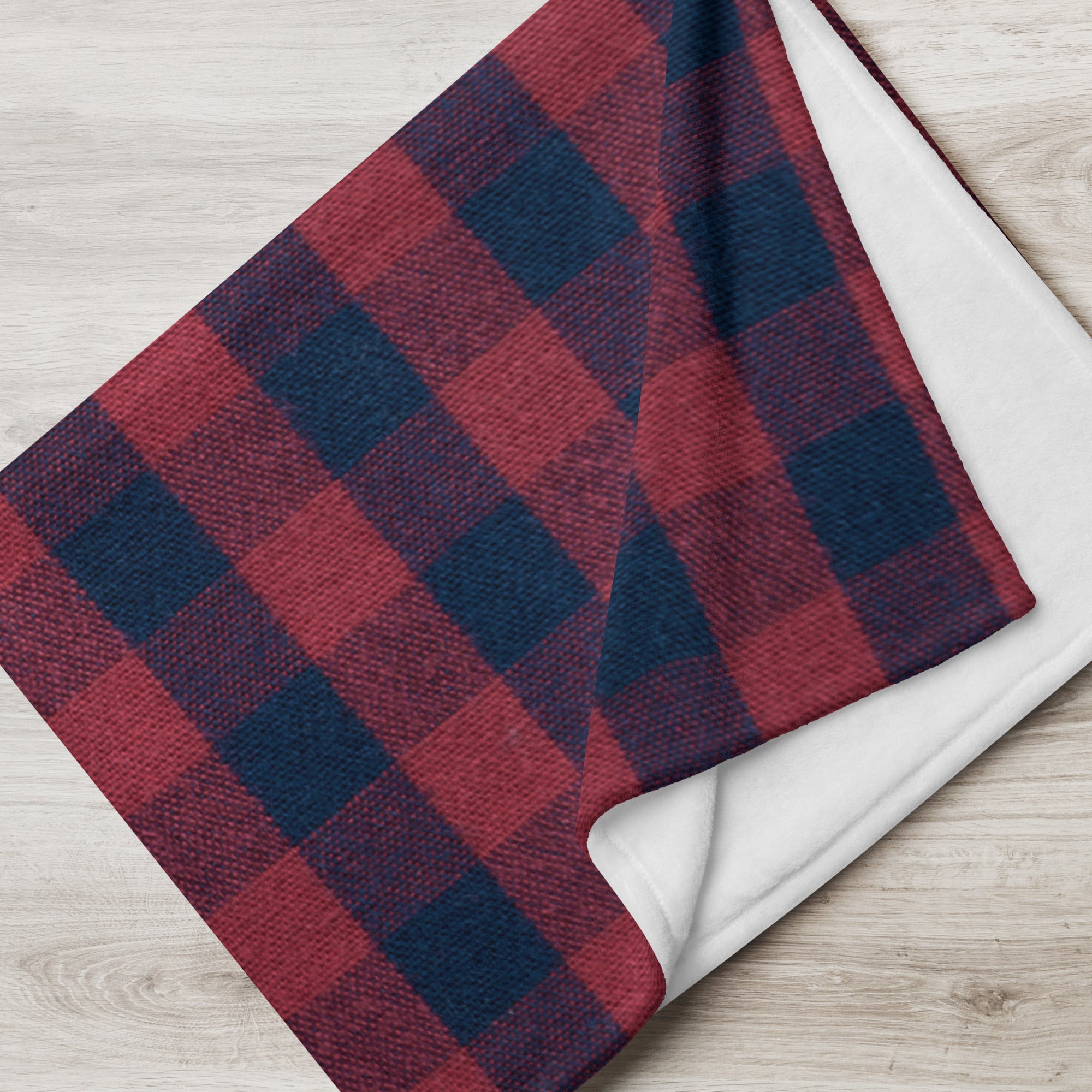 Holiday Gift-Sofa Blanket, Classic Red and Black Checks. Tartan Holiday Decor. Christmas Throw Blanket. WickedYo.
